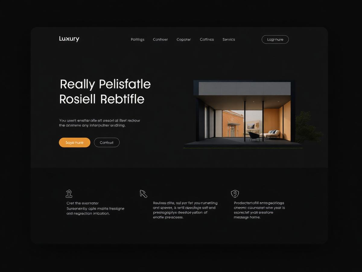 Luxury Real Estate Concept — Real Estate website